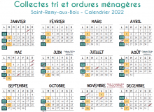 Calendrier collecte ordures ménagères